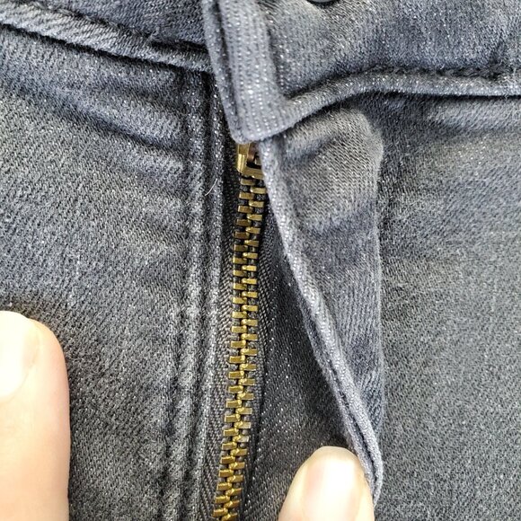 Lee Jeans Womens Size 12 Short Gray Regular Fit Straight Stretch Denim - Picture 10 of 12